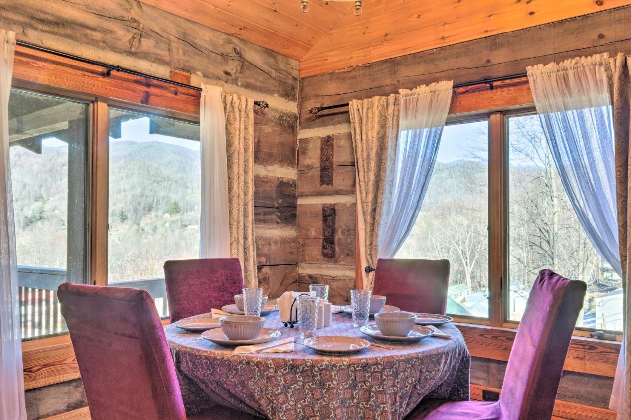The Cabin At Marys Place With Deck And Mtn Views! Maggie Valley Exterior photo